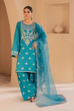 asmarah 3pc embroidered lawn dress batik 24429786300462