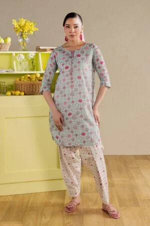 candid 2pc printed lawn dress batik 25539017769006