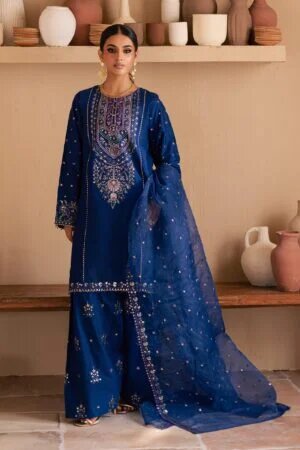 claudette 3pc embroidered lawn dress batik 24429832863790