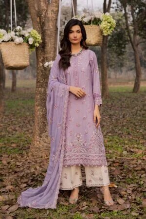 periwinkle 3pc festive embroidered lawn batik 25207729324078