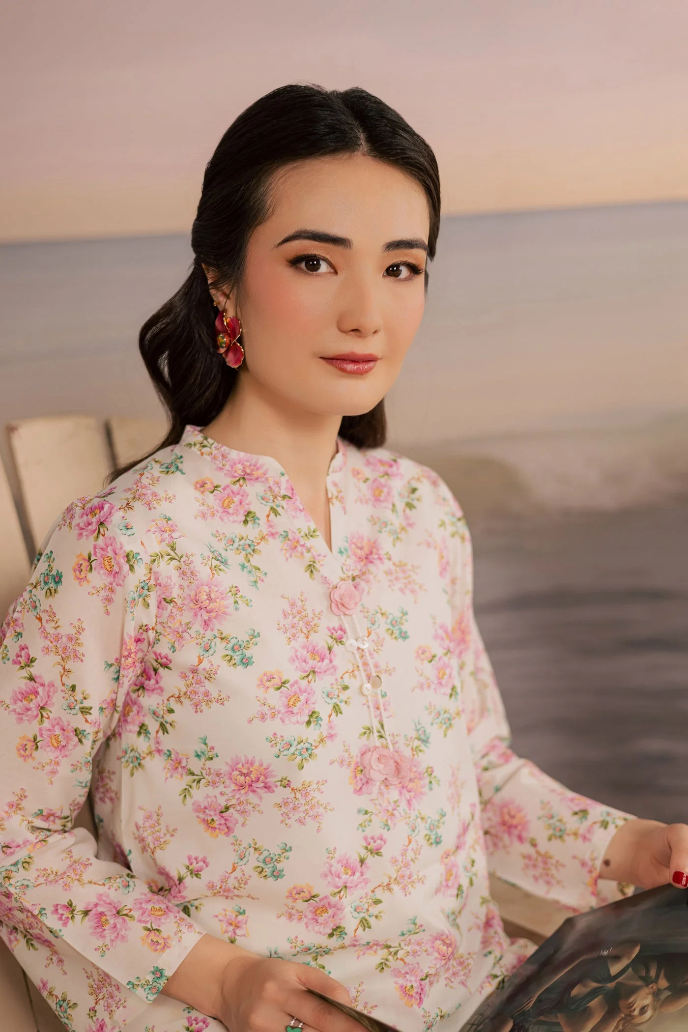 white hawk 2pc printed lawn dress batik 25392199467054