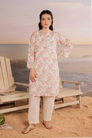 white hawk 2pc printed lawn dress batik 25392199499822