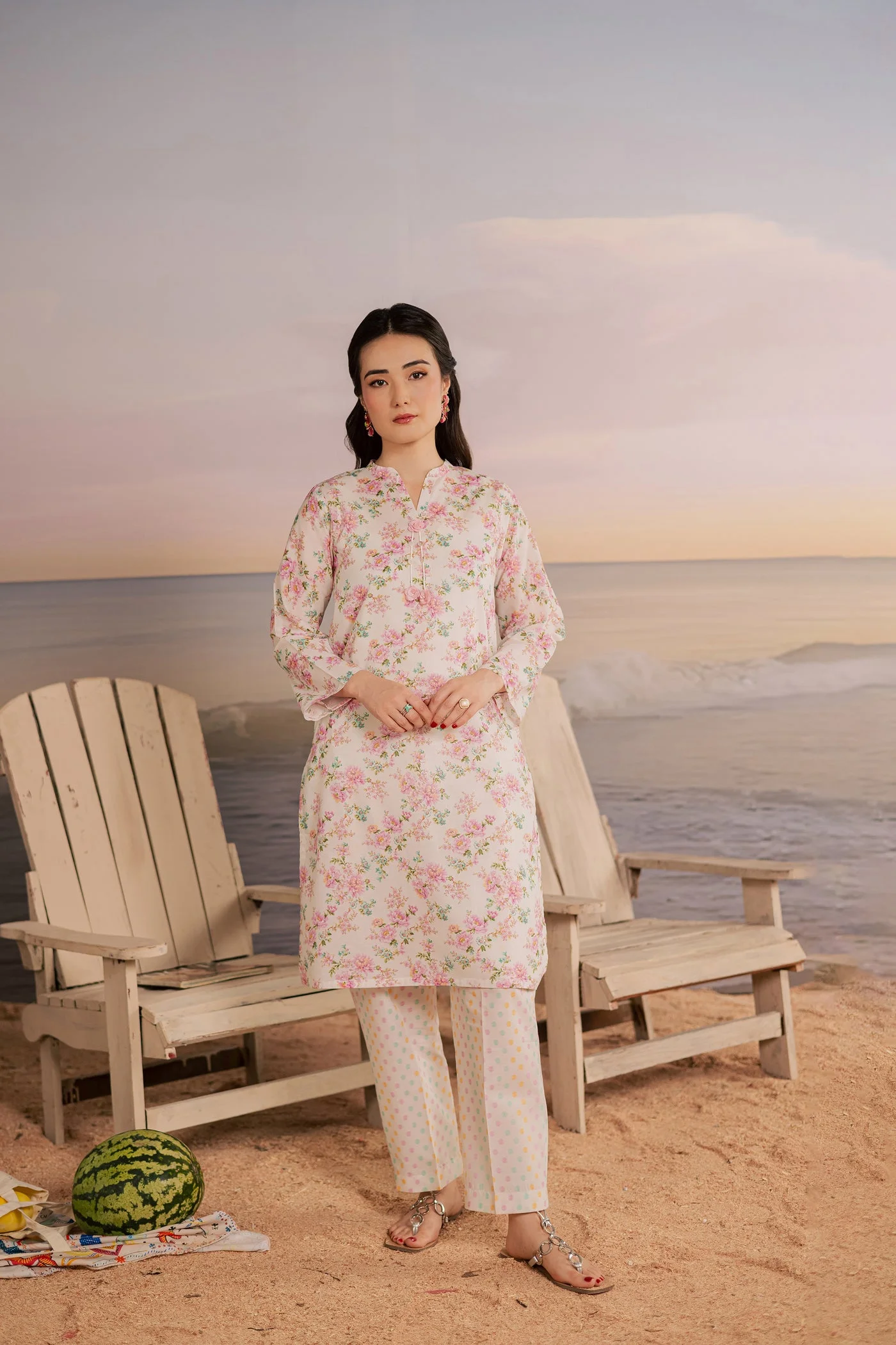 white hawk 2pc printed lawn dress batik 25392199532590