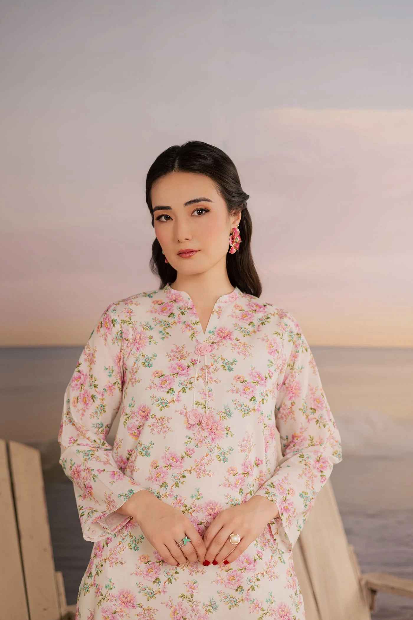 white hawk 2pc printed lawn dress batik 25392199565358