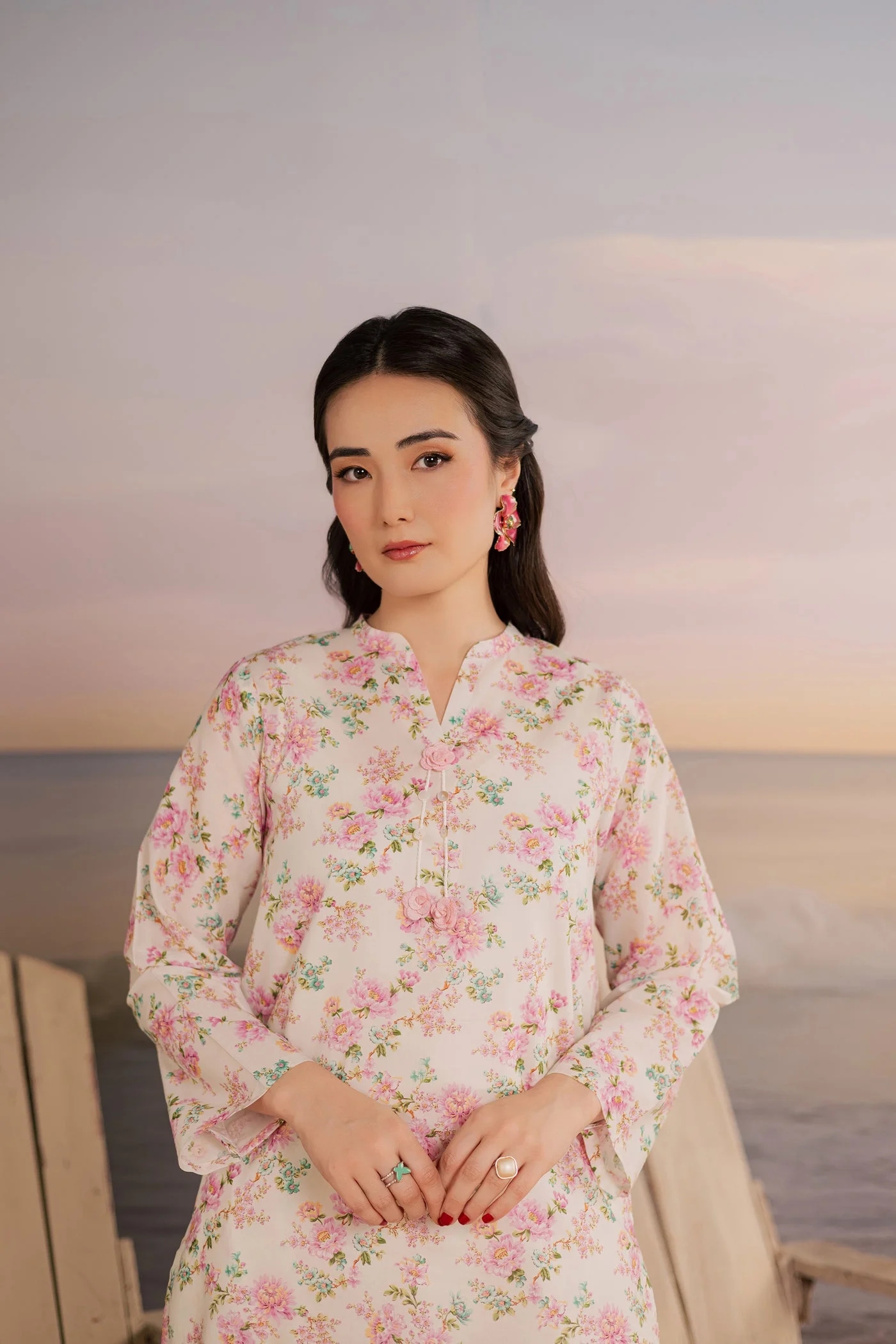 white hawk 2pc printed lawn dress batik 25392199630894