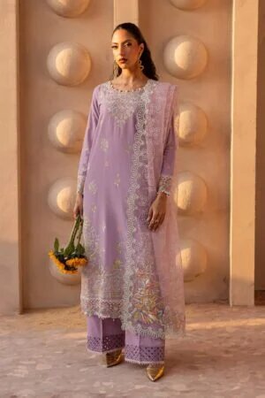yasha lilac 3pc embroidered luxe pret batik 24126112366638