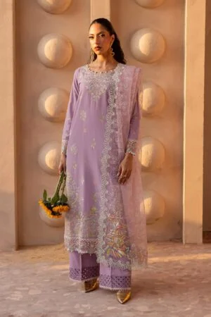 yasha lilac 3pc embroidered luxe pret batik 24126112366638